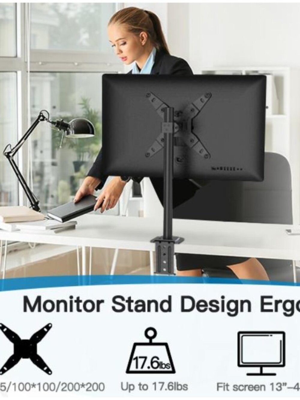 HUANUO Single Monitor Desk Mount Stand - NEW IN BOX